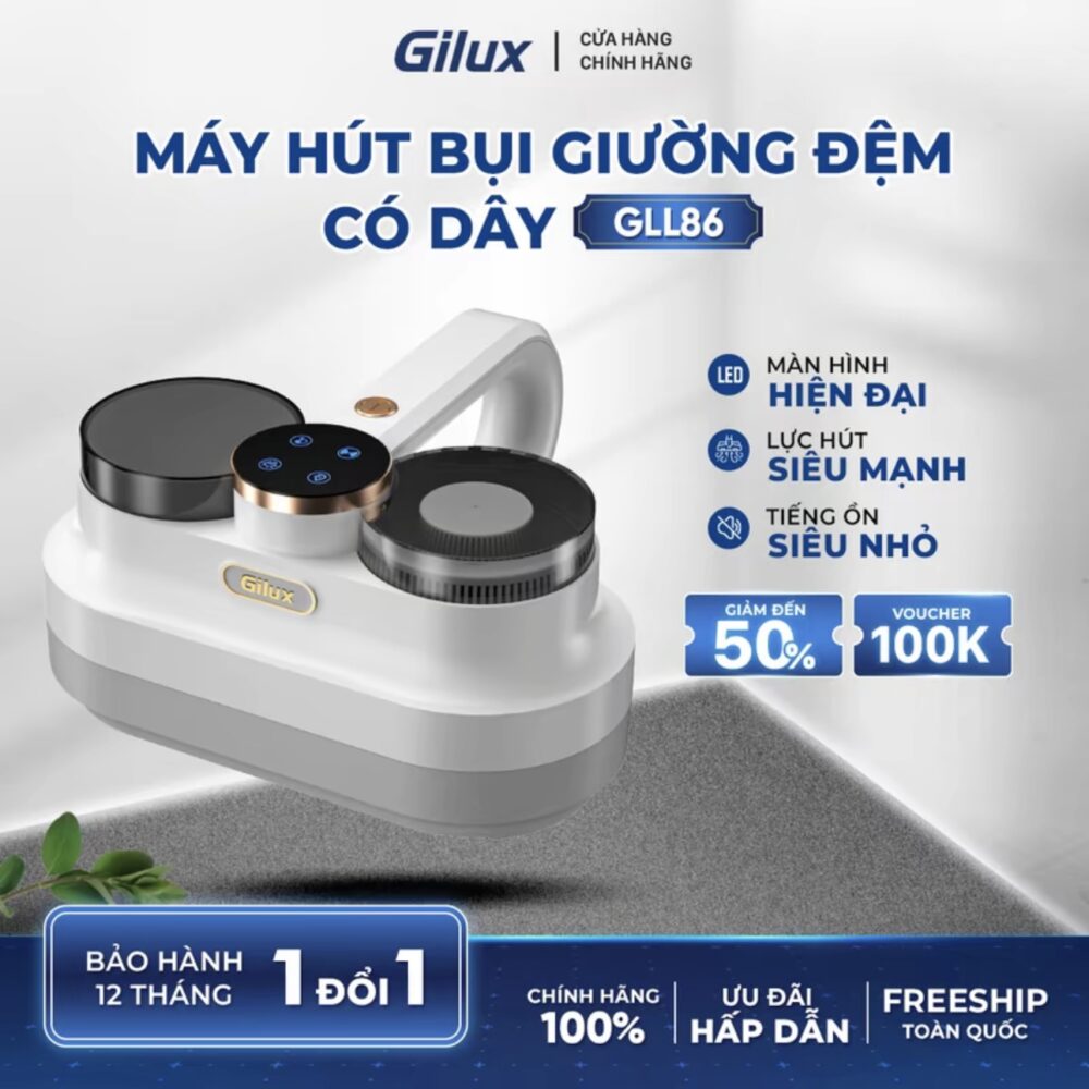 Máy hút bụi giường nệm có dây Gilux GLL 86 – Hút sạch sâu, diệt khuẩn vượt trội
