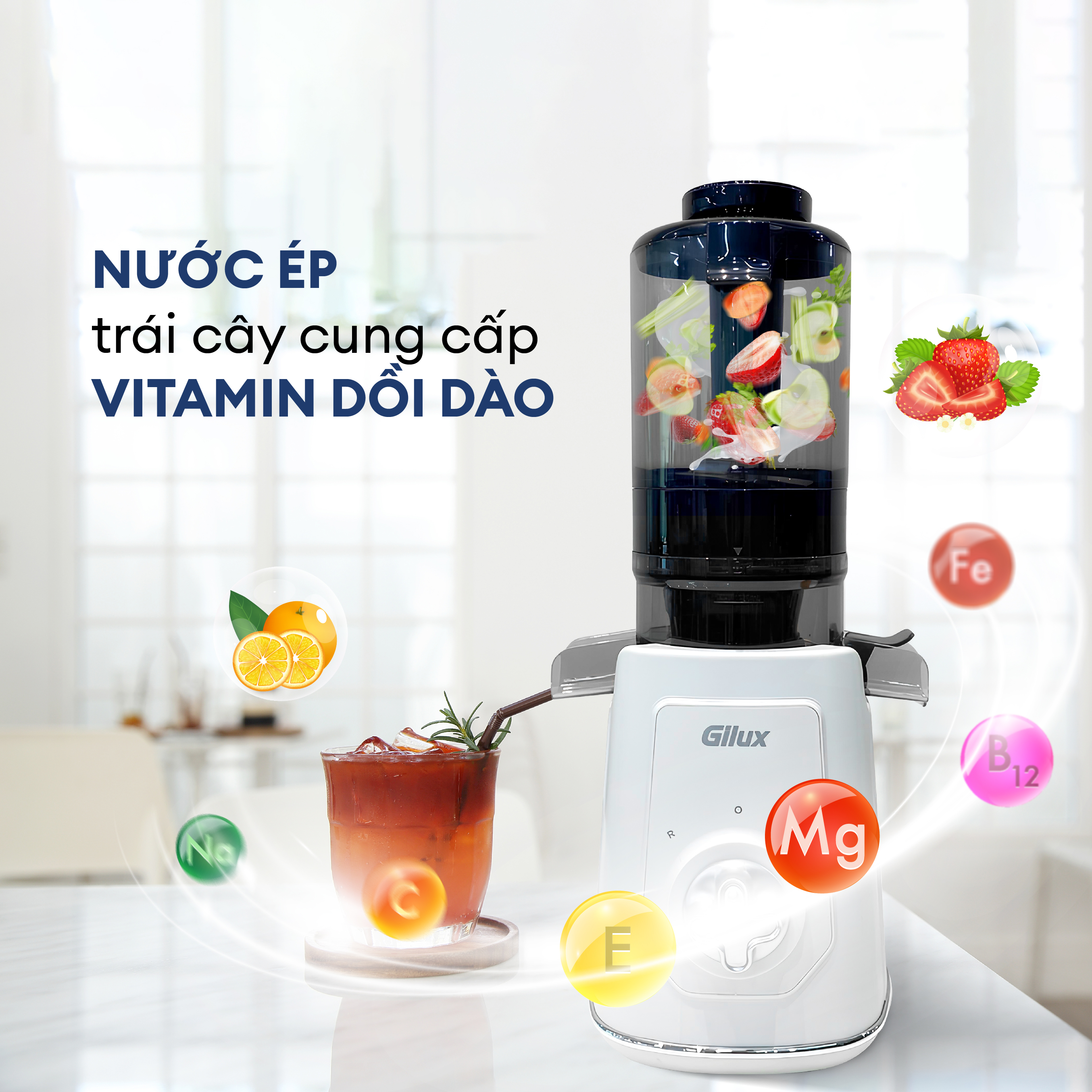 Nước ép trái cây cung cấp vitamin dồi dào cho bé yêu mỗi ngày