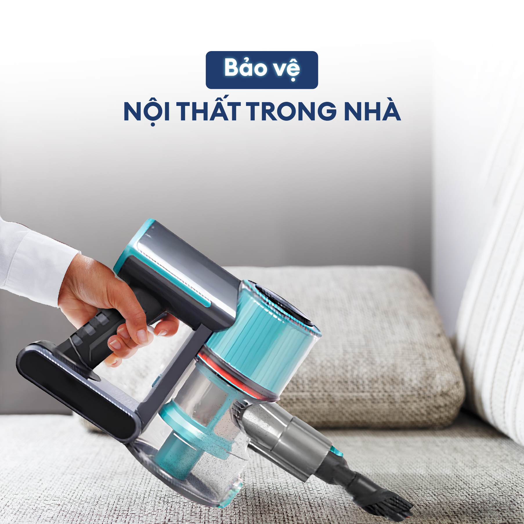 Vệ sinh định kỳ bằng máy hút bụi giúp bảo vệ nội thất trong nhà
