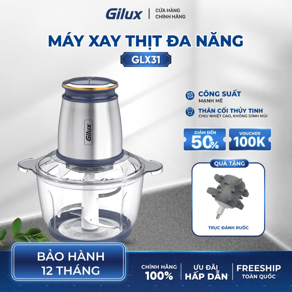 Máy xay đa năng GLX 31 – Xay thịt nhuyễn, làm ruốc tơi 