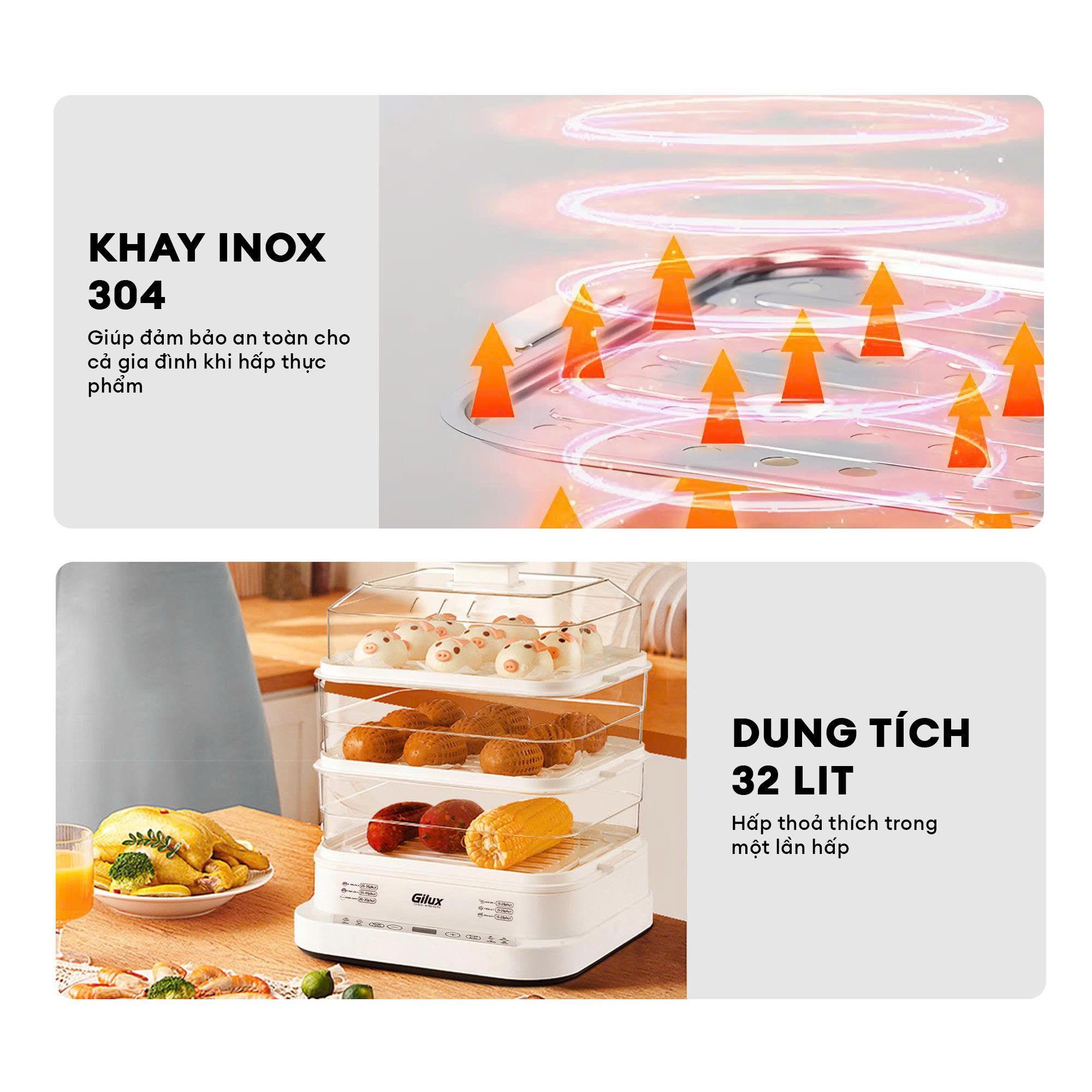 Thiết kế hiện đại, an toàn cho sức khoẻ 