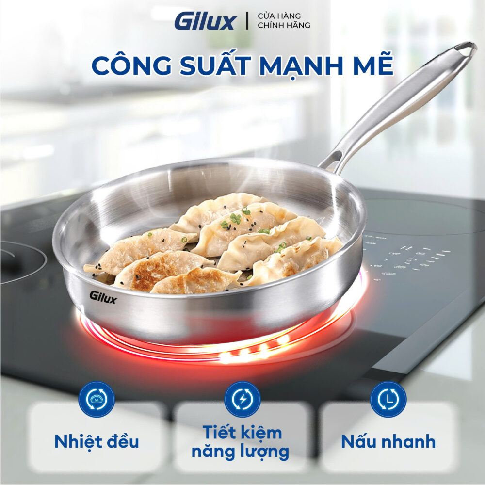 Chảo Inox Chống Dính Gilux GLC 22 – Nấu Ngon Mỗi Bữa, Nhẹ Nhàng Mỗi Ngày - Ảnh 5