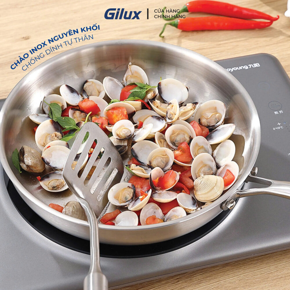 Chảo Inox Chống Dính Gilux GLC 22 – Nấu Ngon Mỗi Bữa, Nhẹ Nhàng Mỗi Ngày - Ảnh 2